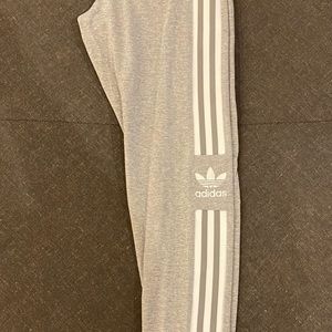 Juniors Small Adidas Soft Grey Athletic Pants